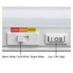 Plug-In 12 Inch Linkable LED Undercabinet Light Task Under Counter Kitchen Lighting 3 Color Temperature Options -Lamp Parts white commercial electric under cabinet bar lights 54196202 40 1000