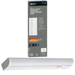 Plug-In 12 Inch Linkable LED Undercabinet Light Task Under Counter Kitchen Lighting 3 Color Temperature Options