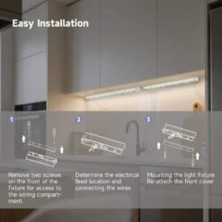 24 In. Hardwired White Integrated LED 5 CCT Linkable Under Cabinet LightLight 19 24 In. Hardwired White Integrated LED 5 CCT Linkable Under Cabinet LightLight -Lamp Parts white commercial electric under cabinet bar lights 57104 wh d4 1000
