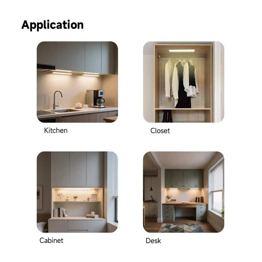 24 In. Hardwired White Integrated LED 5 CCT Linkable Under Cabinet LightLight 8 24 In. Hardwired White Integrated LED 5 CCT Linkable Under Cabinet LightLight - Image 6