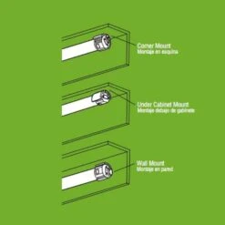 18 In. LED White Corner Light -Lamp Parts white commercial electric under cabinet bar lights 57402 wh 4f 1000