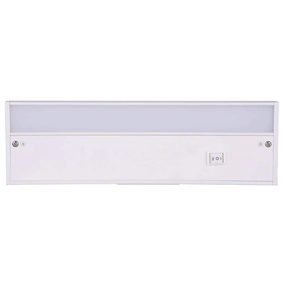 12 In. Hardwired/Plug-in White Finish Dimmable Warm White Integrated LED Linkable Under Cabinet Light 3 12 In. Hardwired/Plug-in White Finish Dimmable Warm White Integrated LED Linkable Under Cabinet Light
