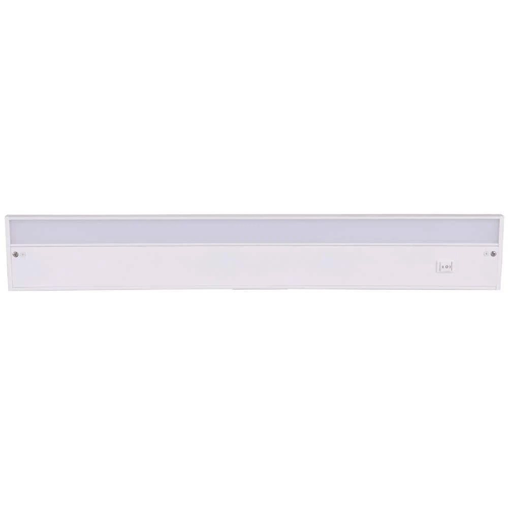 24 In. Hardwired/Plug-in White Finish Dimmable Warm White Integrated LED Linkable Under Cabinet Light 3 24 In. Hardwired/Plug-in White Finish Dimmable Warm White Integrated LED Linkable Under Cabinet Light