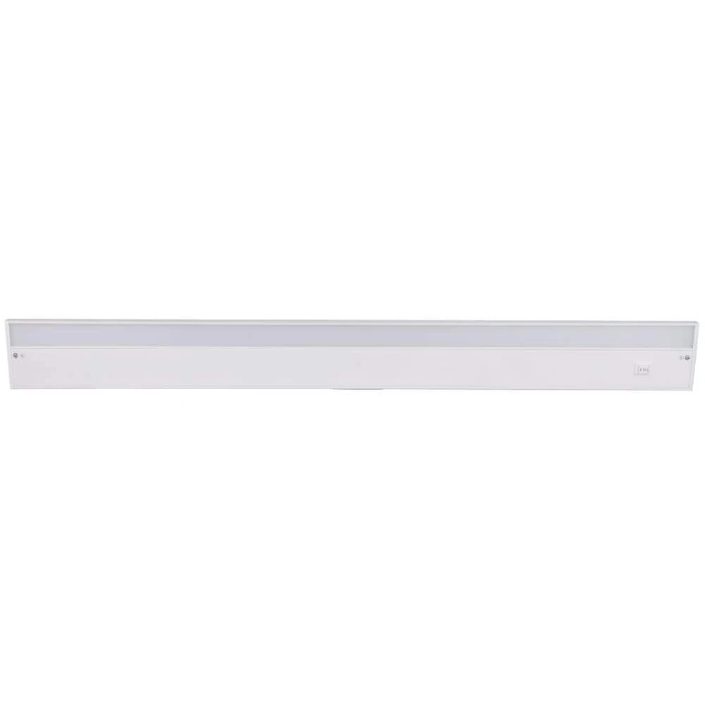 36 In. Hardwired/Plug-in White Finish Dimmable Warm White Integrated LED Linkable Under Cabinet Light 3 36 In. Hardwired/Plug-in White Finish Dimmable Warm White Integrated LED Linkable Under Cabinet Light