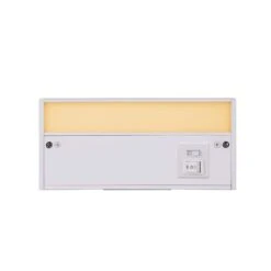 8 In. Hardwired/Plug-in White Finish Dimmable Integrated LED Adjustable White CCT Linkable Under Cabinet Light -Lamp Parts white craftmade under cabinet bar lights 647881240561 44 1000