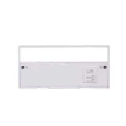 8 In. Hardwired/Plug-in White Finish Dimmable Integrated LED Adjustable White CCT Linkable Under Cabinet Light