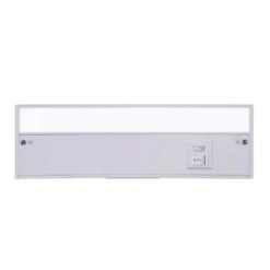 12 In. Hardwired/Plug-in White Finish Dimmable Integrated LED Adjustable White CCT Linkable Under Cabinet Light