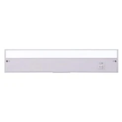 18 In. Hardwired/Plug-in White Finish Dimmable Integrated LED Adjustable White CCT Linkable Under Cabinet Light