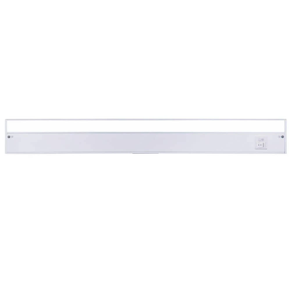 30 In. Hardwired/Plug-in White Finish Dimmable Integrated LED Adjustable White CCT Linkable Under Cabinet Light 3 30 In. Hardwired/Plug-in White Finish Dimmable Integrated LED Adjustable White CCT Linkable Under Cabinet Light
