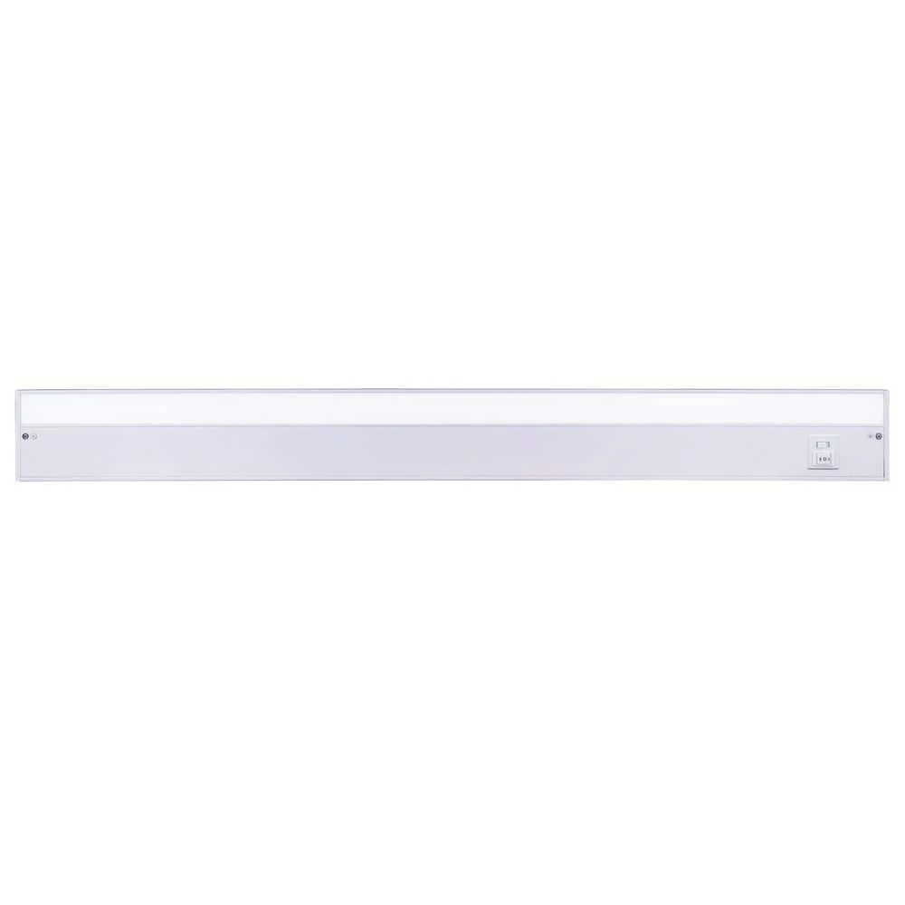 36 In. Hardwired/Plug-in White Finish Dimmable Integrated LED Adjustable White CCT Linkable Under Cabinet Light 3 36 In. Hardwired/Plug-in White Finish Dimmable Integrated LED Adjustable White CCT Linkable Under Cabinet Light