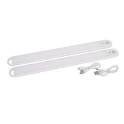2-PACK 16 X 1.6IN. 200 LUMEN MOTI0N SENSOR DIMMABLE ULTRA THIN BAR LIGHT