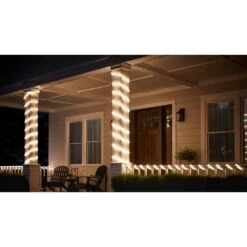32.8 Ft. Plug-In Bright White LED 360° Outdoor Dimmable Linkable Rope Light With Remote Control -Lamp Parts white ecosmart rope lights al nr ww 32ft 40 1000