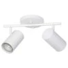 EGLO Calloway 1 Ft. White Hard Wired Fixed Track Lighting Kit With White Metal Cylinder Adjustable Lamp Heads -Lamp Parts white eglo track lighting kits 205166a 64 1000