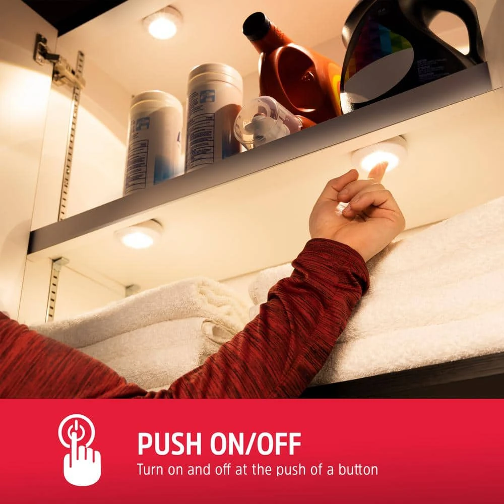 Energizer Battery Operated Color-Changing LED Puck Lights With Remote (6-Pack) 7 Energizer Battery Operated Color-Changing LED Puck Lights With Remote (6-Pack) - Image 5