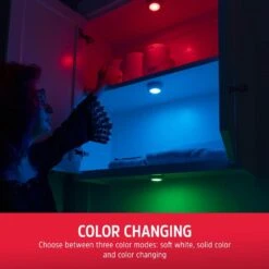 Energizer Battery Operated Color-Changing LED Puck Lights With Remote (6-Pack) 11 Energizer Battery Operated Color-Changing LED Puck Lights With Remote (6-Pack) -Lamp Parts white energizer puck lights 59332 t1 4f 1000