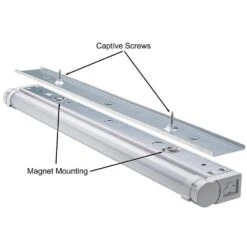 18 In. Linkable LED Beam Adjustable Under Cabinet Strip Light Plug In or Direct Wire 500 Lumens 3000K Dimmable (5-Pack) -Lamp Parts white eti lighting under cabinet bar lights 53503111 5pk 1d 1000