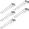 18 In. Linkable LED Beam Adjustable Under Cabinet Strip Light Plug In or Direct Wire 500 Lumens 3000K Dimmable (5-Pack) -Lamp Parts white eti lighting under cabinet bar lights 53503111 5pk 64 1000