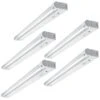 24 In. Linkable LED Beam Adjustable Under Cabinet Strip Light Plug In or Direct Wire 700 Lumens 3000K Dimmable (5-Pack) -Lamp Parts white eti lighting under cabinet bar lights 53504111 5pk 64 1000