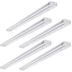 42 In. Linkable LED Beam Adjustable Under Cabinet Strip Light Plug In or Direct Wire 1500 Lumens 3000K Dimmable (5-Pack)