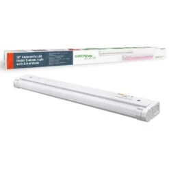 18 Inch Kitchen Pantry Laundry Room LED Under Cabinet Strip Light Adjustable Beam Grow Mode For Indoor Gardening -Lamp Parts white eti lighting under cabinet bar lights 53508101 uc 76 1000