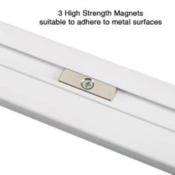 40 In. White Ultra Thin Magnetic Shelf Light Plug-in LED Under Cabinet Light Easy Installation 1000 Lumens (12-Pack) -Lamp Parts white eti lighting under cabinet bar lights 535091610uc12pk 1d 1000