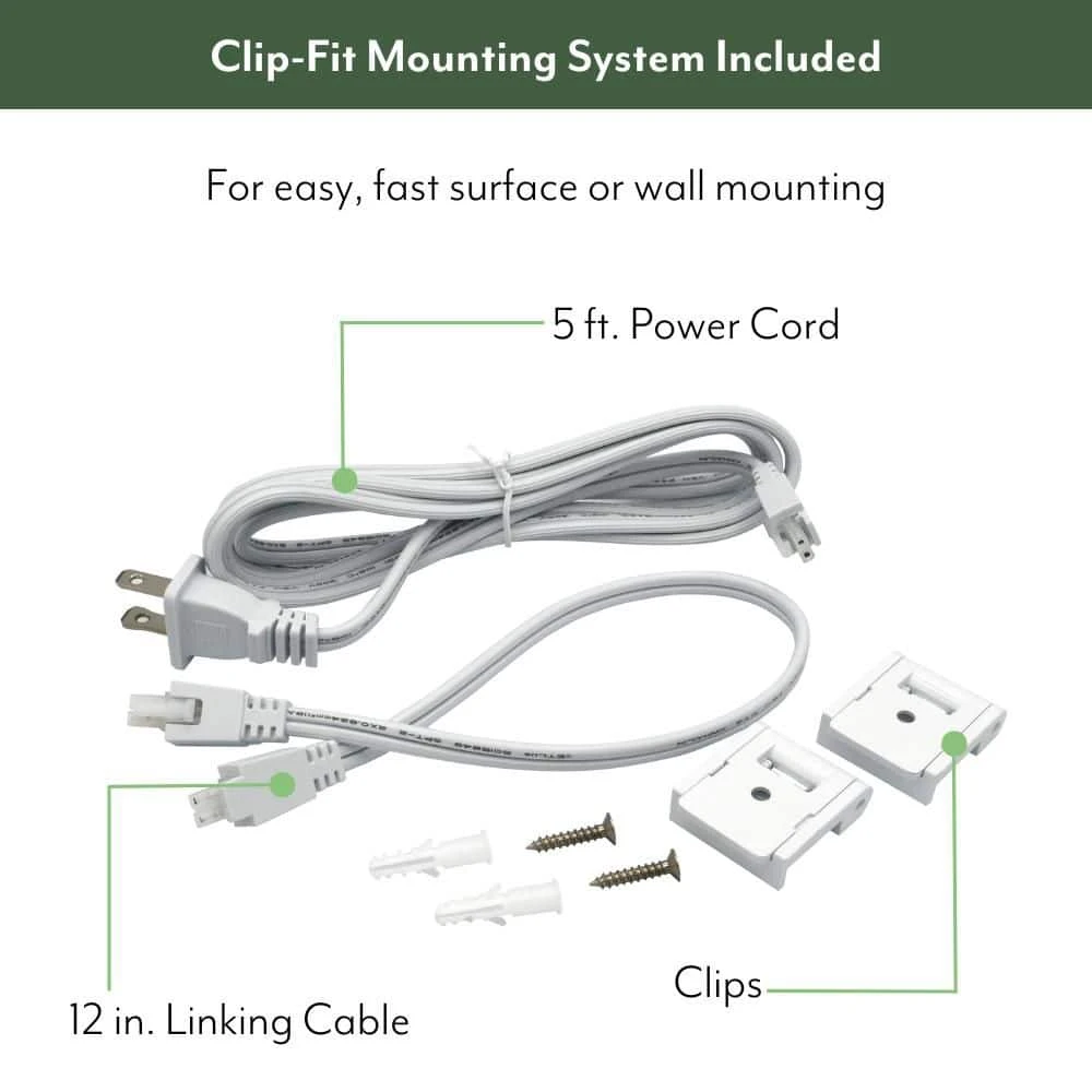 NEXUS 12 In. Plug-in White Integrated LED Linkable Under Cabinet Light 500 Lumens Five Selectable CCT Dimmable 13 NEXUS 12 In. Plug-in White Integrated LED Linkable Under Cabinet Light 500 Lumens Five Selectable CCT Dimmable - Image 11
