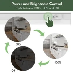 NEXUS 24 In. Plug-in White Integrated LED Linkable Under Cabinet Light 1000 Lumen Five Selectable CCT Dimmable -Lamp Parts white eti lighting under cabinet bar lights b04018301a 1d 1000