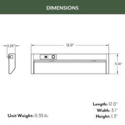 NEXUS 12 In. Plug-in Adjustable Lens Night Light Mode White Integrated LED Linkable Under Cabinet Light Selectable CCT -Lamp Parts white eti lighting under cabinet bar lights b04020301a 1f 1000