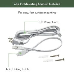 NEXUS 12 In. Plug-in Adjustable Lens Night Light Mode White Integrated LED Linkable Under Cabinet Light Selectable CCT -Lamp Parts white eti lighting under cabinet bar lights b04020301a 4f 1000