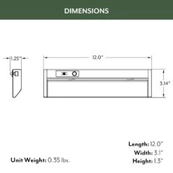 NEXUS 12 In. Plug-in Adjustable Lens White Integrated LED Linkable Under Cabinet Light 400lm Selectable CCT Dimmable -Lamp Parts white eti lighting under cabinet bar lights b04021301a 1f 1000
