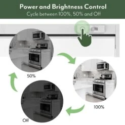 NEXUS 18 In. Plug-in Adjustable Lens White Integrated LED Linkable Under Cabinet Light 750lm Selectable CCT Dimmable -Lamp Parts white eti lighting under cabinet bar lights b04022301a 77 1000