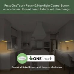 NEXUS 18 In. Plug-in Adjustable Lens Night Light Mode White Integrated LED Linkable Under Cabinet Light Selectable CCT -Lamp Parts white eti lighting under cabinet bar lights b04023301a 66 1000