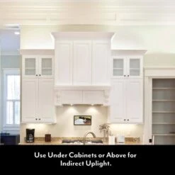 NEXUS 24 In. Plug-in Adjustable Lens White Integrated LED Linkable Under Cabinet Light 1000lm Selectable CCT Dimmable -Lamp Parts white eti lighting under cabinet bar lights b04024301a 44 1000