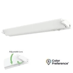 NEXUS 24 In. Plug-in Adjustable Lens White Integrated LED Linkable Under Cabinet Light 1000lm Selectable CCT Dimmable