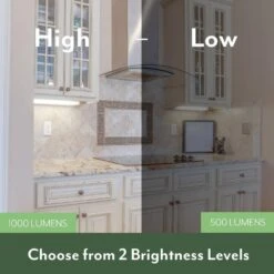 NEXUS 24 In. Plug-in Adjustable Lens White Integrated LED Linkable Under Cabinet Light 1000lm Selectable CCT Dimmable -Lamp Parts white eti lighting under cabinet bar lights b04024301a 66 1000