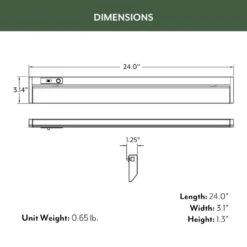 NEXUS 24 In. Plug-in Adjustable Lens Night Light Mode White Integrated LED Linkable Under Cabinet Light Selectable CCT -Lamp Parts white eti lighting under cabinet bar lights b04025301a 1f 1000
