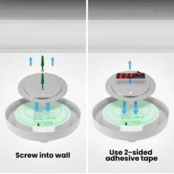 7.5 In. Battery Operated LED White Motion Sensor 25-WH Rechargeable Ceiling Fixture Light, 4000K Cool White (4-Pack) 17 7.5 In. Battery Operated LED White Motion Sensor 25-WH Rechargeable Ceiling Fixture Light, 4000K Cool White (4-Pack) -Lamp Parts white feit electric puck lights cm7 5 840 25 motbat4 1d 1000