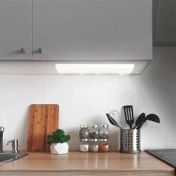 20.4 In. Smart Wi-Fi Connected Wireless Linkable Integrated LED Plug-In LED Under Cabinet Light, Tunable White (4-Pack) -Lamp Parts white feit electric smart lighting kits ucl24 cctca ag 4 1d 1000