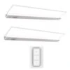 9.5 In. 2-Light (Fits 12 In. Cabinet) Hardwire Integrated LED Onesync Under Cabinet Light With Wireless Remote Control 2 9.5 In. 2-Light (Fits 12 In. Cabinet) Hardwire Integrated LED Onesync Under Cabinet Light With Wireless Remote Control -Lamp Parts white feit electric under cabinet bar lights ucl12fp 5cctcag2 remote2 64 1000