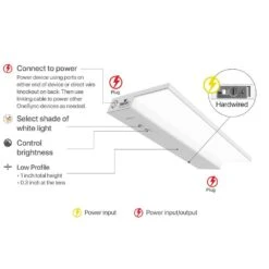 20.5 In . (Fits 24 In.) Hardwired White Color Changing Onesync Integrated LED Linkable Under Cabinet Light (12-Pack) 29 20.5 In . (Fits 24 In.) Hardwired White Color Changing Onesync Integrated LED Linkable Under Cabinet Light (12-Pack) -Lamp Parts white feit electric under cabinet bar lights ucl24fp 5cctcag3 12 76 1000