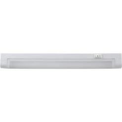 Slim Line 14 In. Fluorescent Under Cabinet Light Fixture With 5 Ft. Cord -Lamp Parts white ge under cabinet bar lights 10168 1f 1000