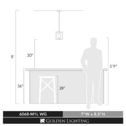 Golden Lighting Marco 1-Light White Gold Pendant -Lamp Parts white gold golden lighting pendant lights 6068 m1l wg 4f 1000