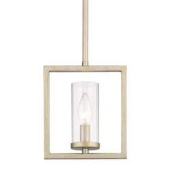 Golden Lighting Marco 1-Light White Gold Pendant