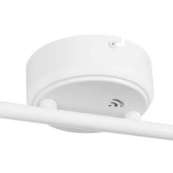 Crosshaven 2.6 Ft. White Smart Color Tunable Integrated LED Track Lighting Kit With 4 Fixed Track Heads -Lamp Parts white hampton bay smart flushmount lighting hbt41051rwa 06 1d 1000