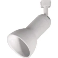 1-Light White Linear Track Lighting R20/PAR20 Medium Step Head -Lamp Parts white hampton bay track lighting heads 813940 c3 1000