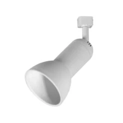 1-Light White Linear Track Lighting R30/PAR30 Large Step Head