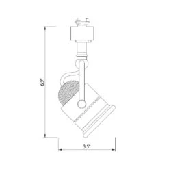 1-Light White Linear Track Lighting Retro Pinhole Head 11 1-Light White Linear Track Lighting Retro Pinhole Head -Lamp Parts white hampton bay track lighting heads 813970 d4 1000