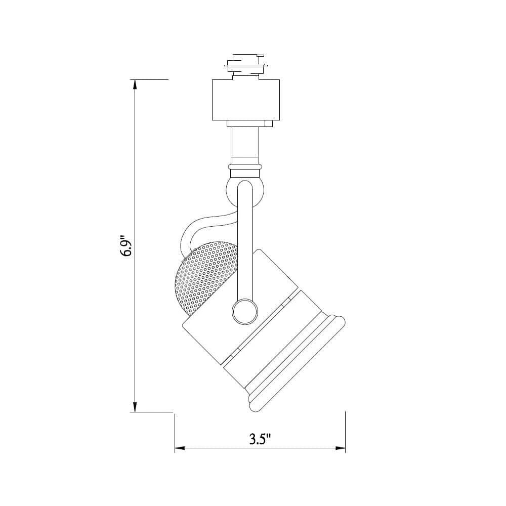 1-Light White Linear Track Lighting Retro Pinhole Head 7 1-Light White Linear Track Lighting Retro Pinhole Head - Image 5
