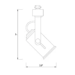 1-Light White Linear Track Lighting Medium Based Universal Bulb Step Head -Lamp Parts white hampton bay track lighting heads 813980 d4 1000