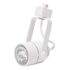 120-Volt White Pinhole Cylinder Linear Track Lighting Head